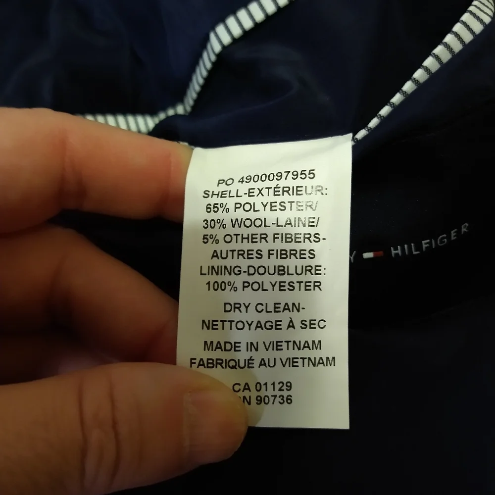 Tommy Hilfiger Addison "The Flex"Wool-Blend  Modern-Fit Trench Coat - Picture 8 of 15